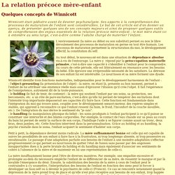 La relation précoce mère-enfant selon Winnicott