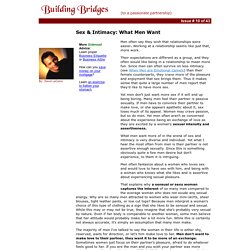 What Men Want in a Relationship - Building Bridges by David LeClaire