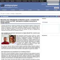 L'inclusion des élèves et EPS