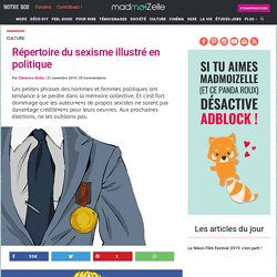 Répertoire du sexisme illustré en politique