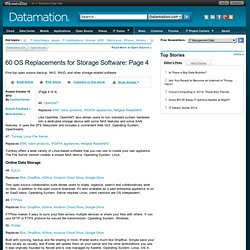 60 OS Replacements for Storage Software: Page 4