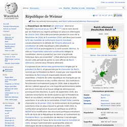 République de Weimar