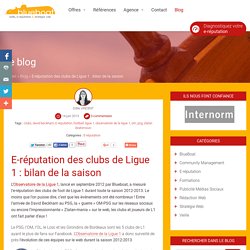 E-réputation des clubs de Ligue 1 : bilan de la saison