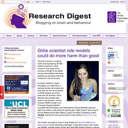 Girlie scientist role models could do more harm than good
