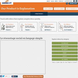 Le réseautage social en langage simple