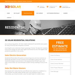 Residential - 3D Solar Energy