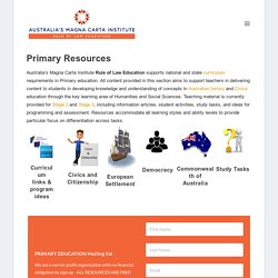 Primary Resources - Australia's Magna Carta Institute - Rule of Law Education
