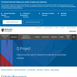 Q Suite Resources - Monash Education