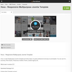 Hoxa - Responsive Multipurpose Joomla Template - CMS Themes