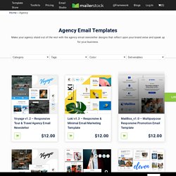 Responsive Email Template for Agencies, Newsletter Templates designed for agencies. Marketing email templates.