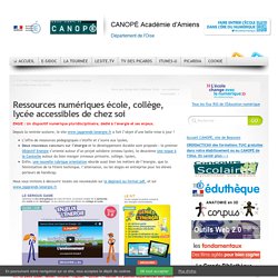 +300 Ressources numériques école, collège, lycée accessibles de chez soi