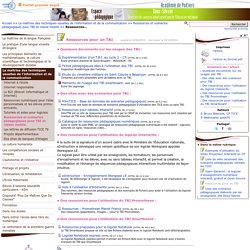 Ressources pour un TBI- Pédagogie - Direction des services départementaux de l’éducation nationale du 79