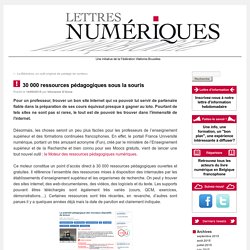 30 000 ressources pédagogiques sous la souris