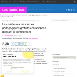 Toutes les ressources pédagogiques gratuites en sciences. Nov 2020
