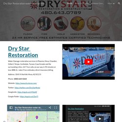 Dry Star Restoration water damage restoration Phoenix, Arizona