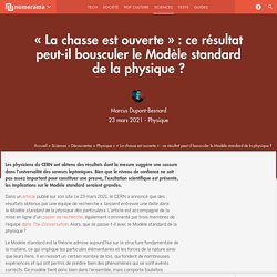 « La chasse est ouverte » : ce résultat peut-il bousculer le Modèle standard de la physique ?