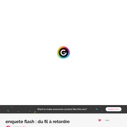 enquete flash : du fil à retordre par creableu sur Genially