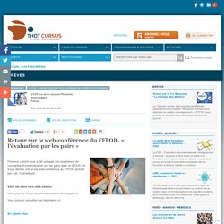 Retour sur la web-conférence du FFFOD, « l'évaluation par les pairs »
