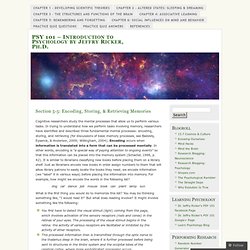 PSY 101 - Introduction to Psychology by Jeffry Ricker, Ph.D.