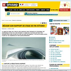 Réussir son rapport de stage