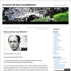Le revenu de base inconditionnel