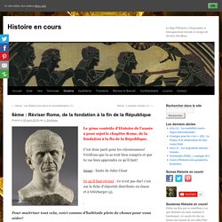Réviser Rome, de la fondation à la fin de la République