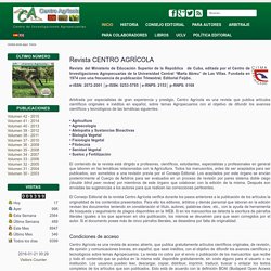 Revista Centro Agrícola - Inicio