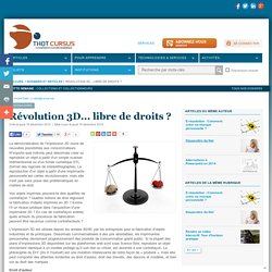 Révolution 3D... libre de droits ?