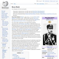 Reza Shah