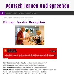 Deutsch lernen und sprechen