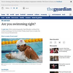 How to swim right: breaststroke