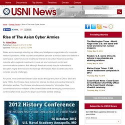 Rise of The Asian Cyber Armies - USNI News