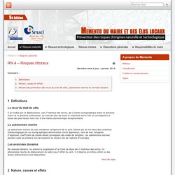 RN 4 – Risques littoraux » Mémento du maire et des élus locaux