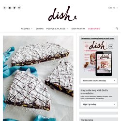 Roasted Almond, Apricot and Citrus Panforte - Dish