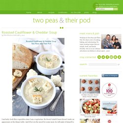 Roasted Cauliflower & Cheddar Soup