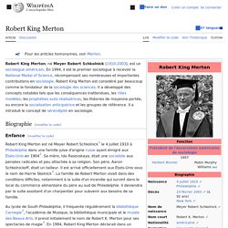 Robert King Merton et la science ouverte