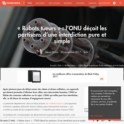 « Robots tueurs » : l'ONU déçoit les partisans d'une interdiction pure et simple