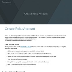 Roku Account