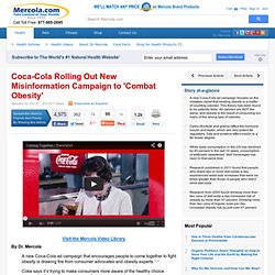 Coca-Cola Rolls Out New Misinformation Campaign