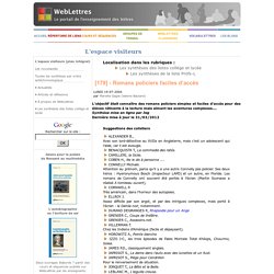 Romans policiers faciles d'accès