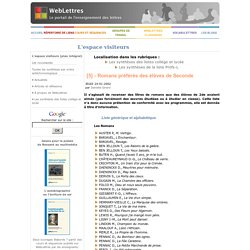 Les romans aimés par les élèves de 2de