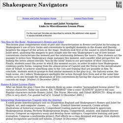 Romeo and Juliet Lesson Plans