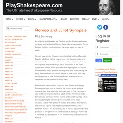Romeo and Juliet Synopsis