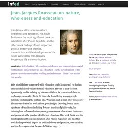 jean-jacques rousseau on nature, wholeness and education