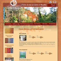 LA COMPAGNIE DES OCRES, Ocre - 84 - Luberon - Provence - Roussillon: achat pigment, amenagement interieur, conseil en peinture, livre decoration