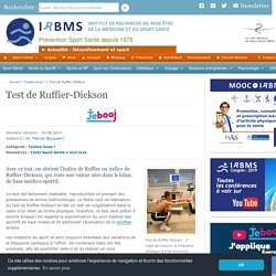 Test de Ruffier-Dickson