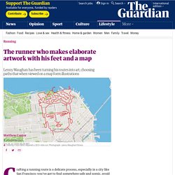 The runner who makes elaborate artwork with his feet and a map