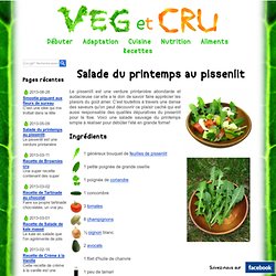 Salade du printemps au pissenlit