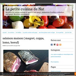 salaison maison ( magret, coppa, lomo, boeuf) - La petite cuisine de Nat