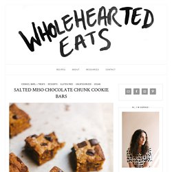 SALTED MISO CHOCOLATE CHUNK COOKIE BARS
